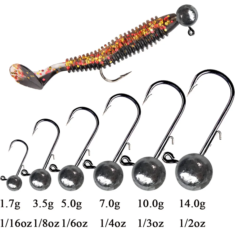 Jig head bola para vinilo - set de anzuelos plomados - imagen 5