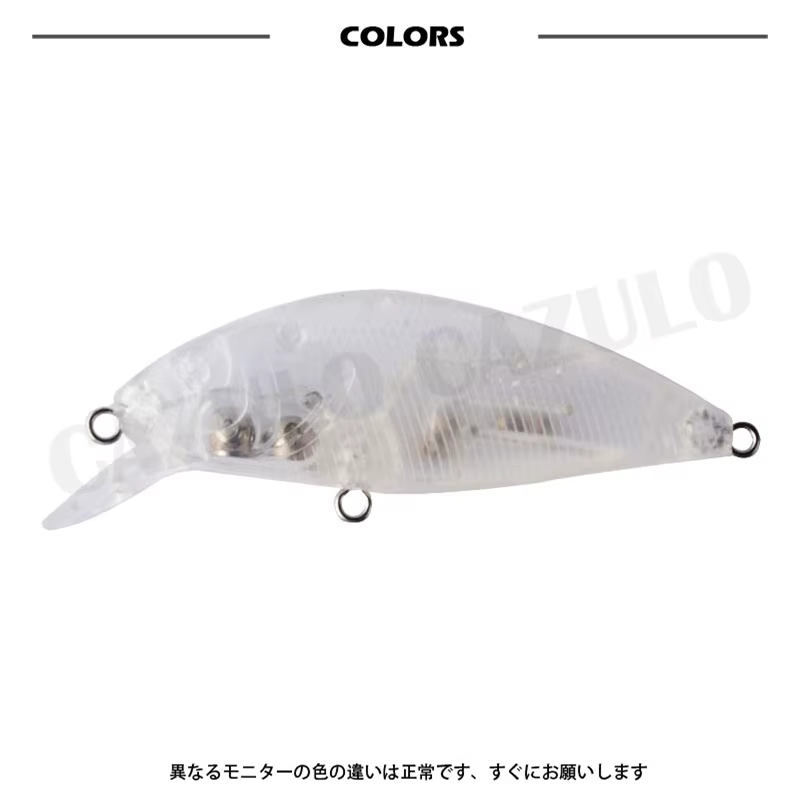 Señuelo Wobblers blanco sin pintar 69mm 5,4g ABS hundido - imagen 5