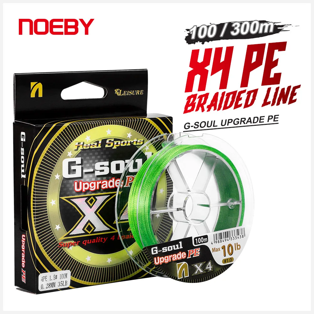 Trenzada Noeby X4 PE Multifilamento 7-80lb – Lubina y Lucio