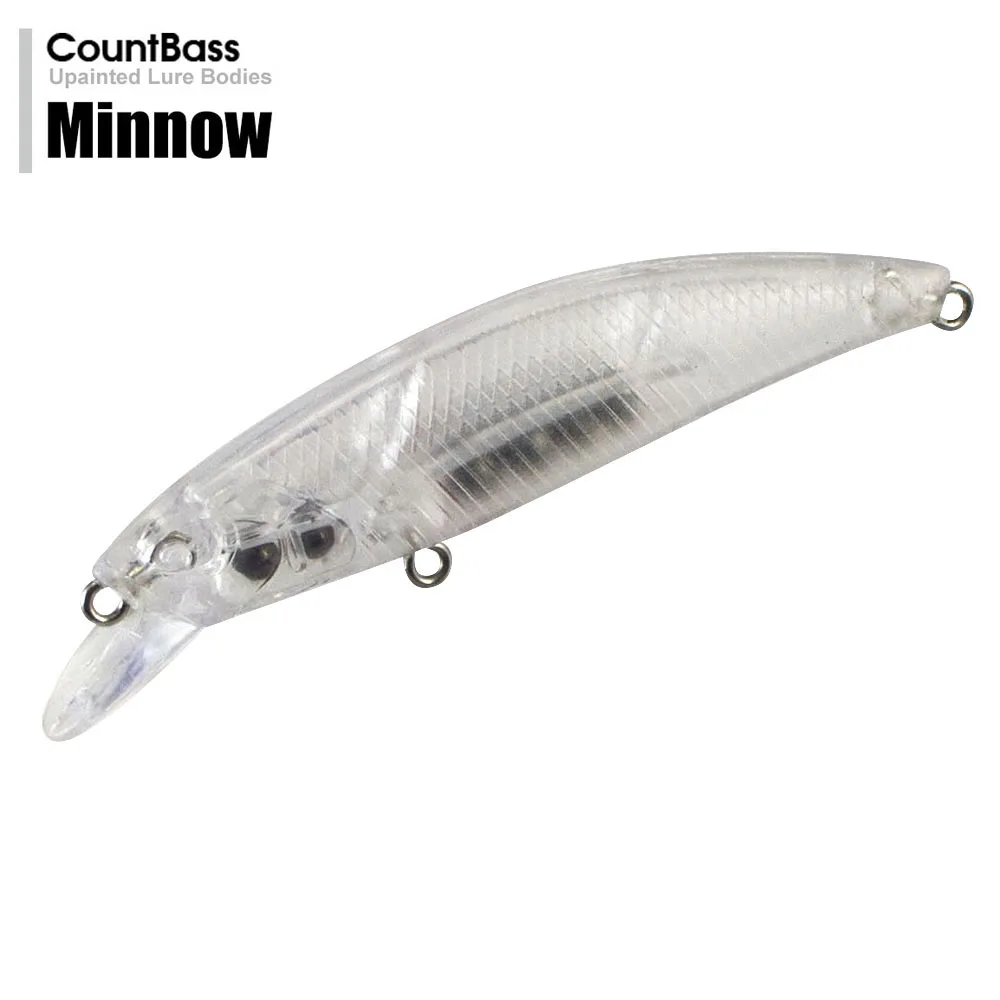 Señuelo Countbass en blanco – vista frontal