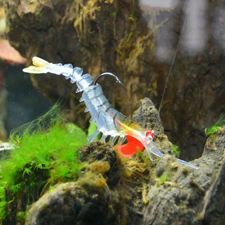 JYJ Soft Bait Gambas Luminosas – 7-18g para lubina y perca - imagen 4