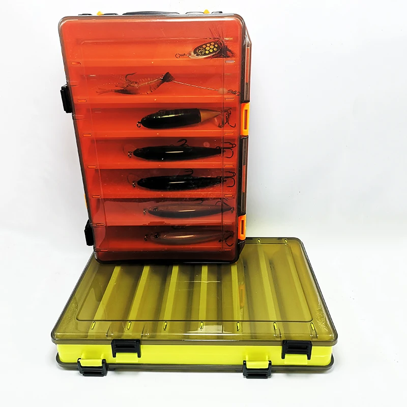 Caja aparejos pesca doble capa multirejilla portátil - imagen 4
