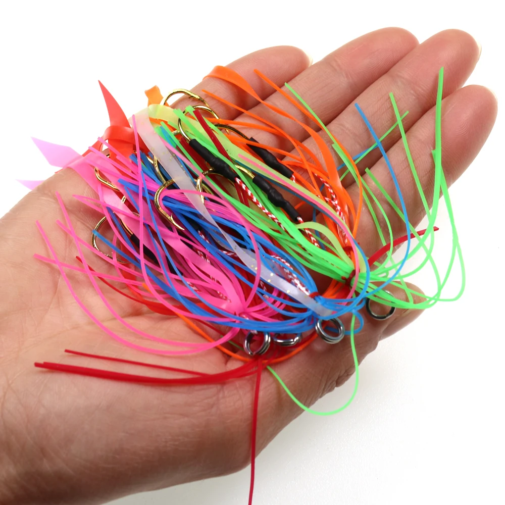 Falda silicona jig con gancho deslizante - repuesto Kabura snapper - imagen 3