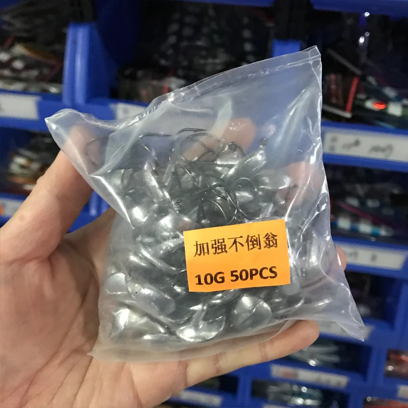 Lote de 50 cabezas de plomo OBSESSION con ranura para sangre en diferentes pesos
