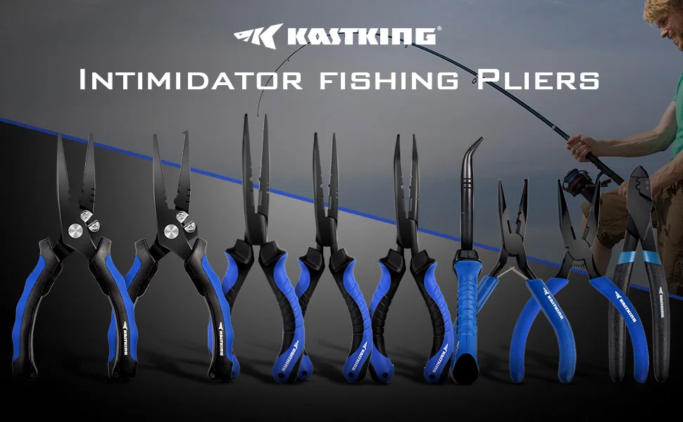 Alicates de pesca KastKing con mango de PVC