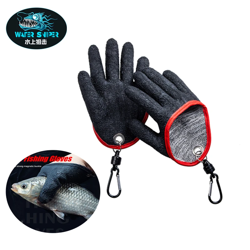 Guantes de pesca látex antideslizantes cierre magnético impermeable - imagen 2