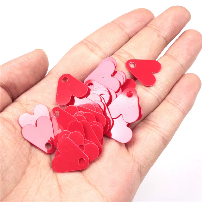 Señuelos de corazón rojo para pesca con vinilo - imagen 3