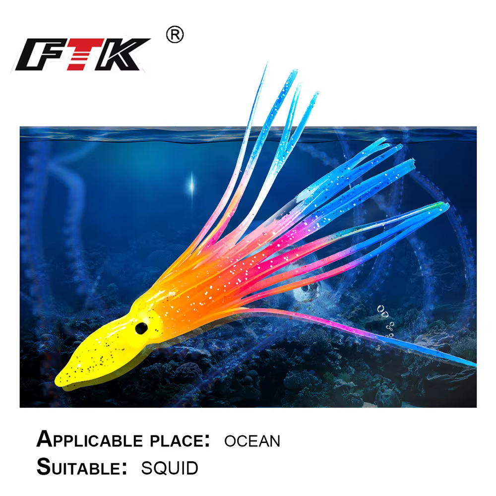 FTK Plantillas luminosas 9-12cm – Plantilla calamar pulpo mar - imagen 5