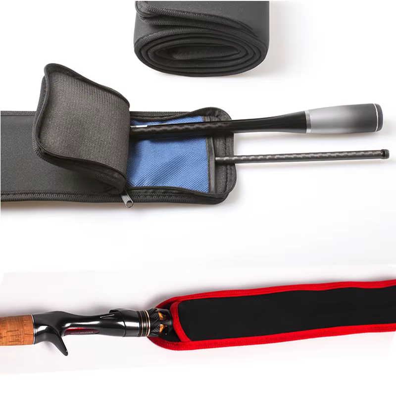 Funda de caña de pesca plegable para cañas giratorias