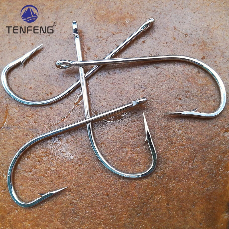 Anzuelos de mangancho longo decorados con hipocampo para pesca marína - imagen 5