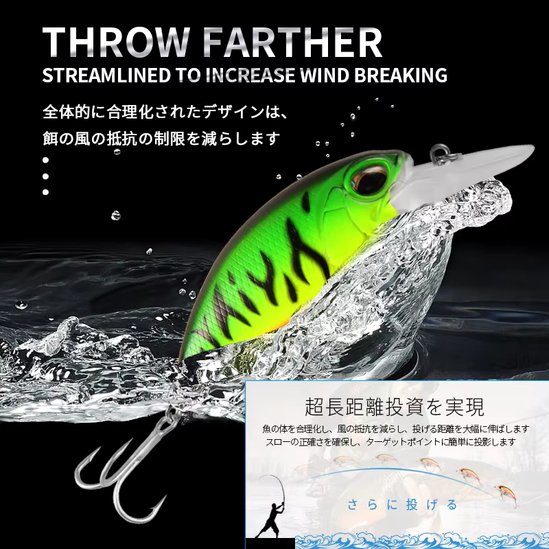 BearKing A+ Señuelo Shad – Cebo duro para lubina en agua salada - imagen 5