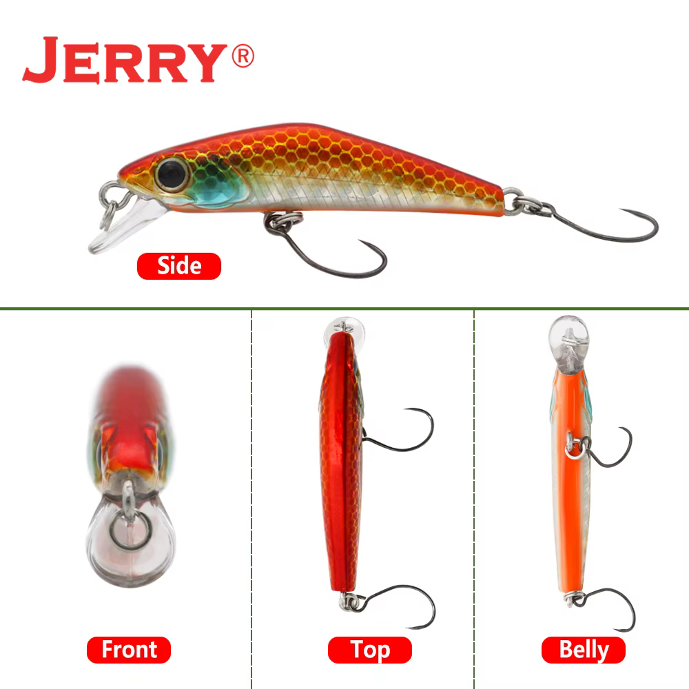 Jerry Pan Jerkbait Minnow señuelos de buceo profundo para lucio - imagen 5