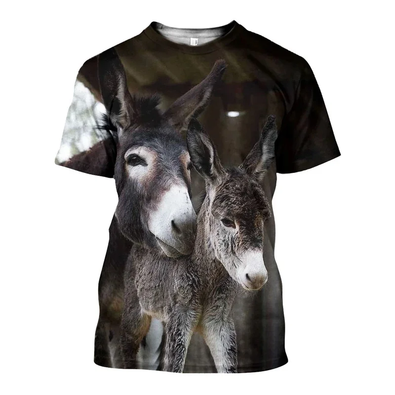 Camisa manga corta 3D YW003 – Animales estilo Harajuku para hombre - imagen 4