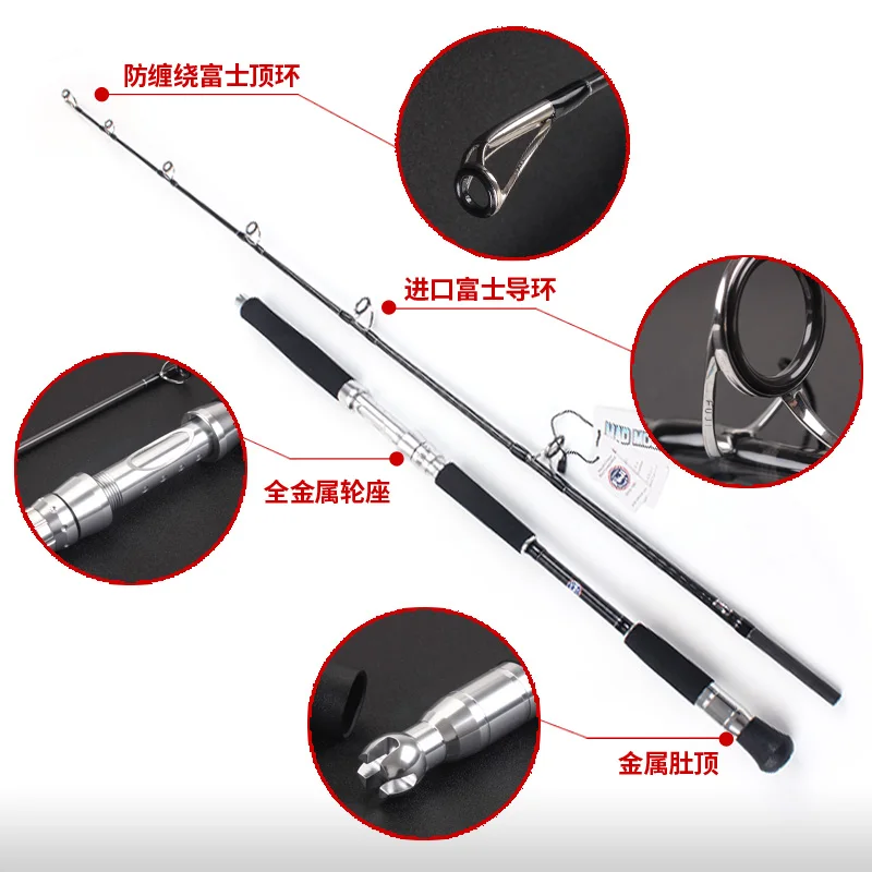 Caña de Jigging MADMOUSE Fuji – Carbono para Barco - imagen 5