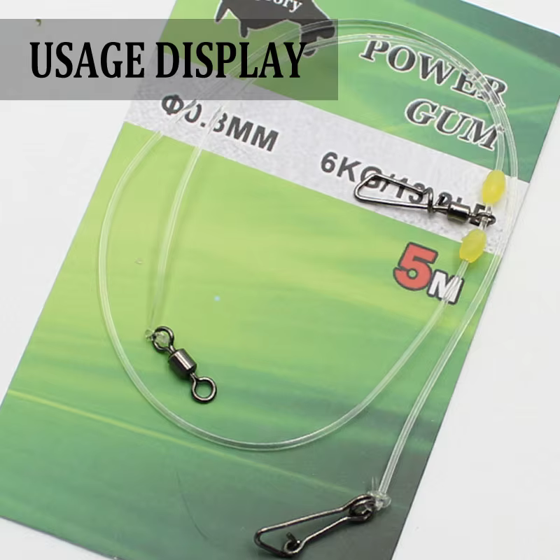 Capr Línea de pesca para carpa goma eléctrica aparejo alta resistencia - imagen 5