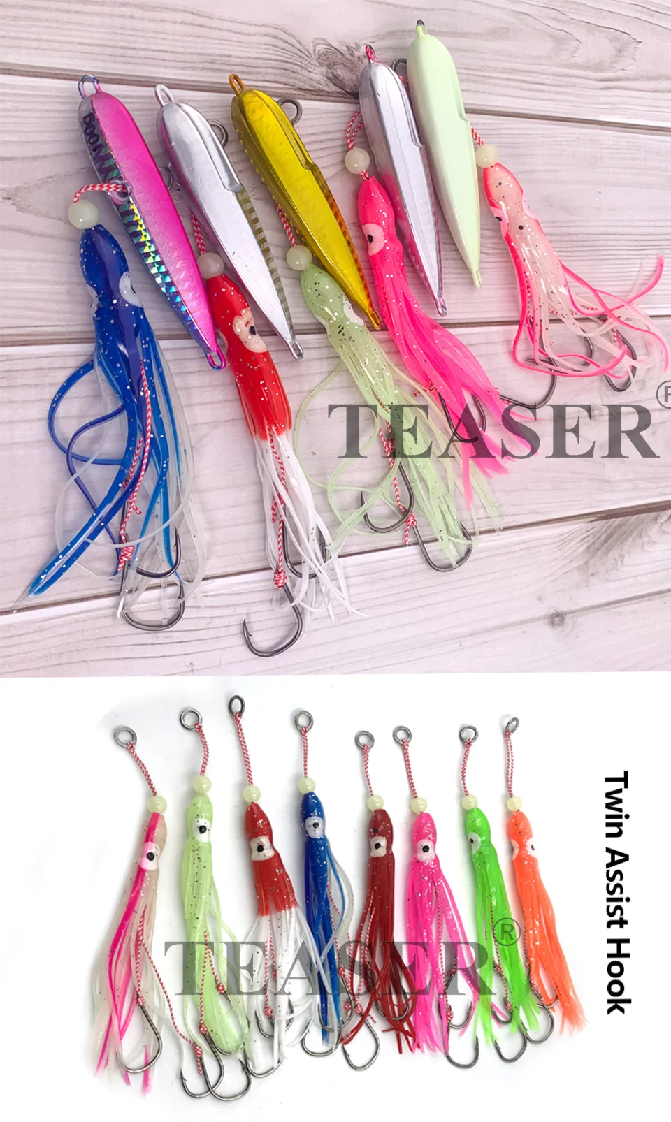 Jig TEASER J25 - diseño para hundimiento lento