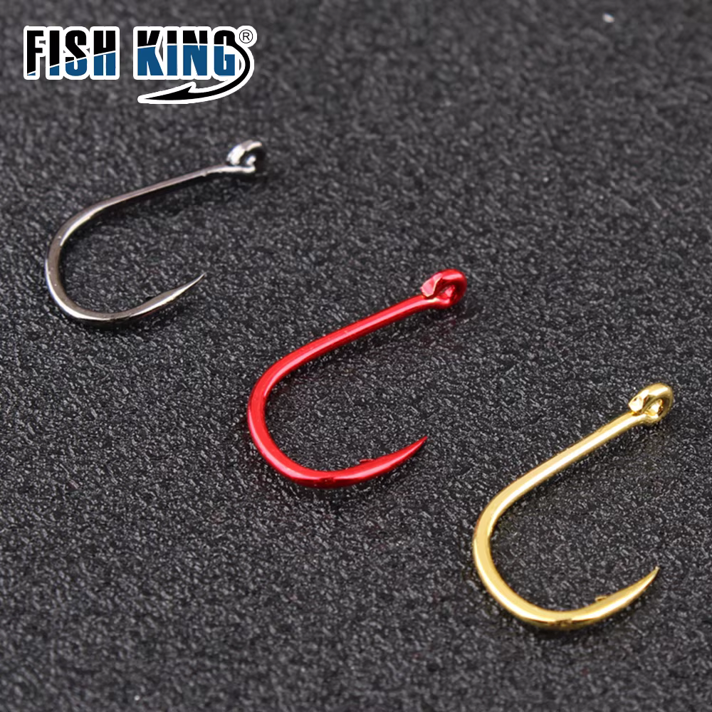 Anzuelos Fish King 100/50 alto carbono para carpa y bagre
