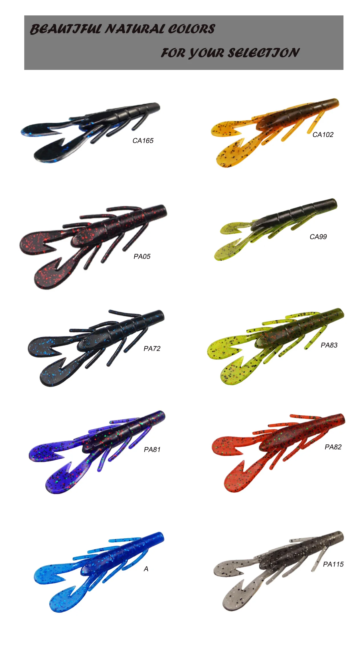 Cebo blando KESFISHING Vibe Craw 85mm – Señuelo craw para lucio - imagen 5