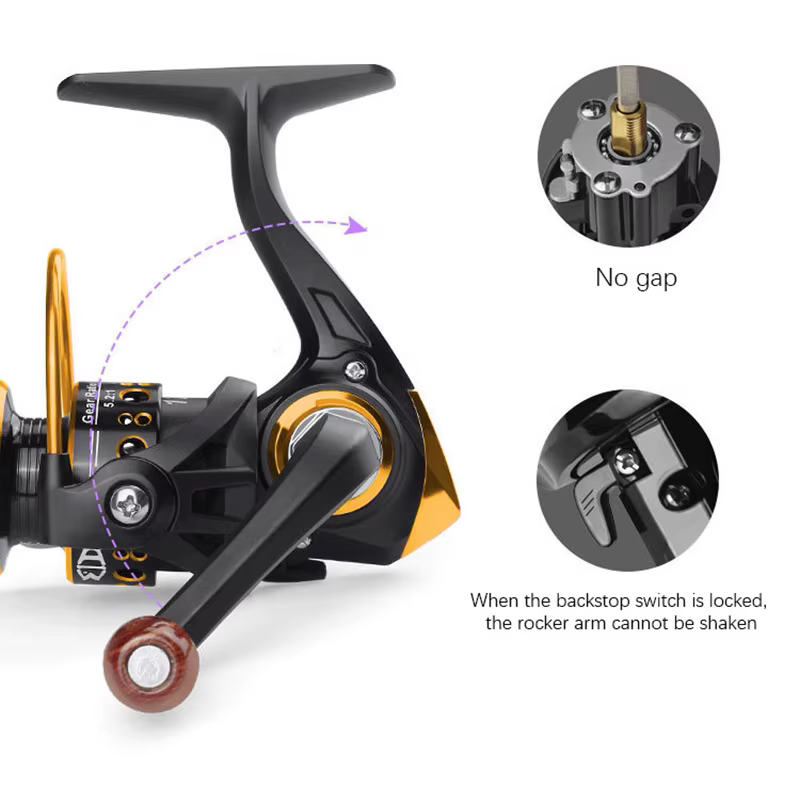 Carrete de pesca Serie 500 mini para hielo con arrastre max 5 kg - imagen 3