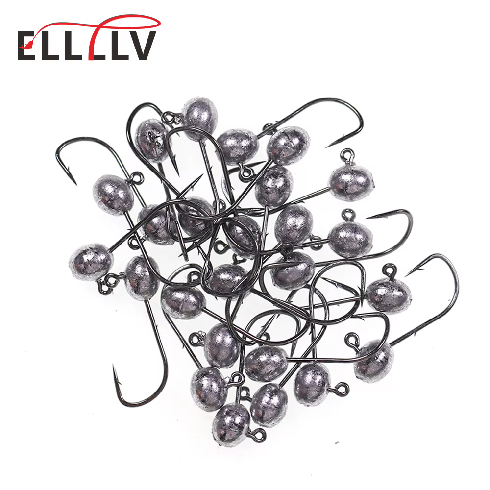 Anzuelo Jig Head ovalado – Cabeza plomada 2g a 5g