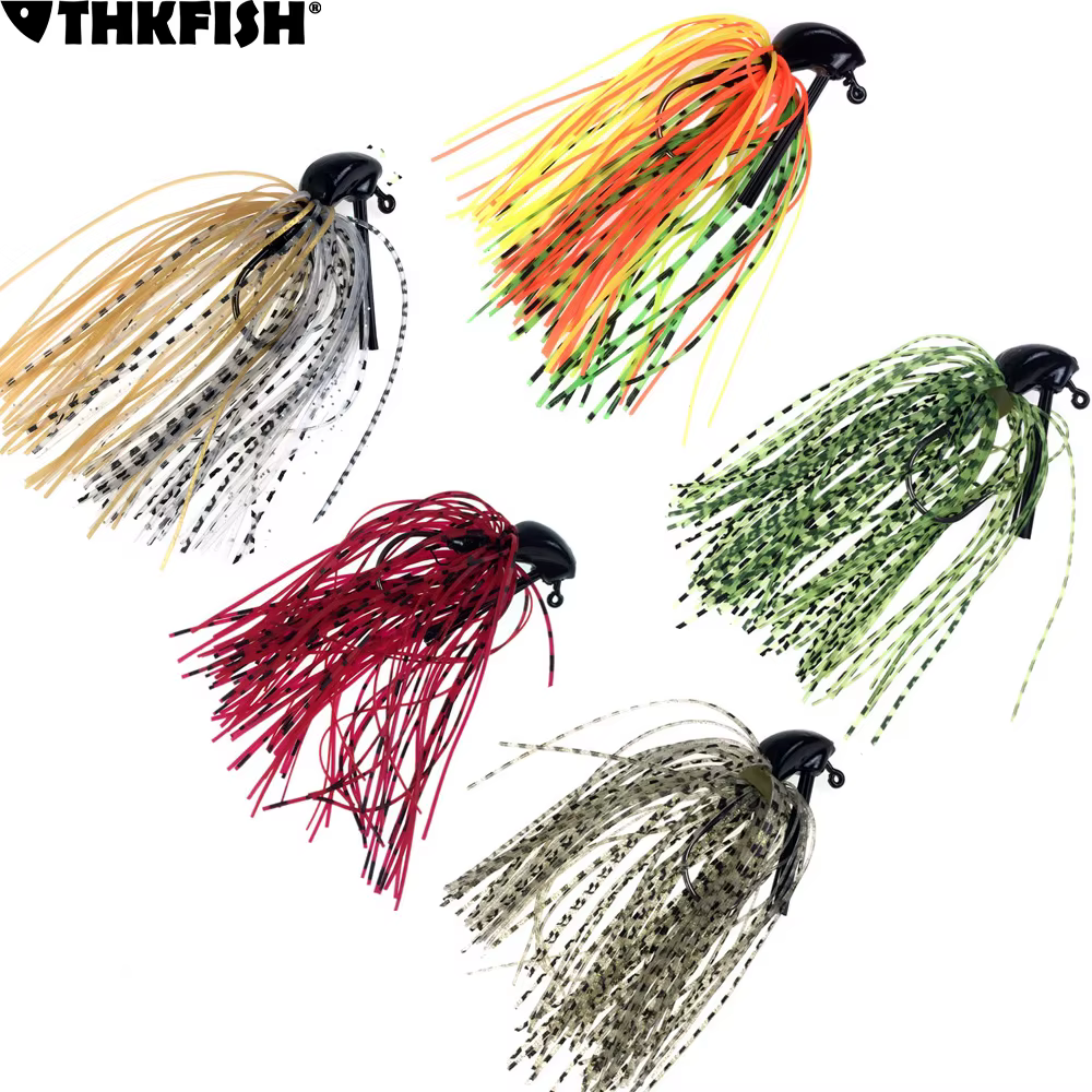 THKFISH Jig Señuelos Swimbaits de Silicona para Lubina – anzuelo - imagen 5
