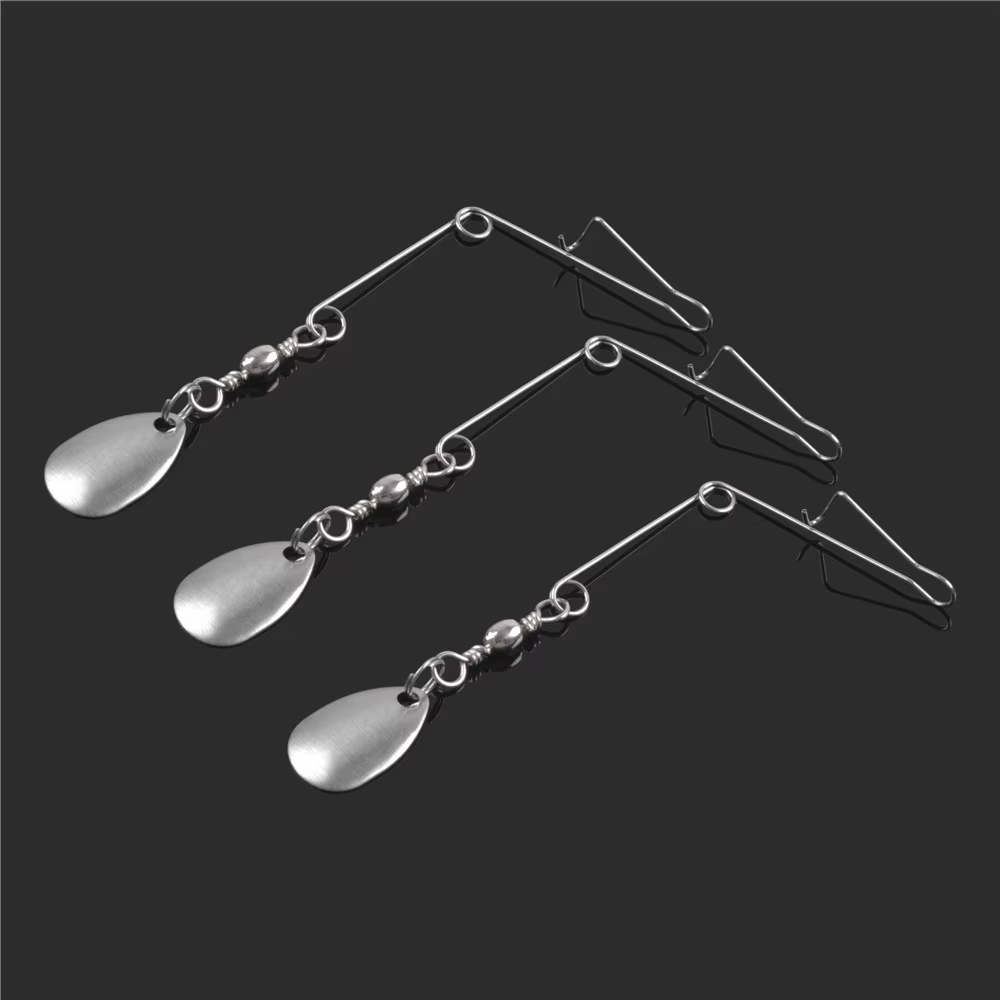 Accesorios plateados para spinnerbait y señuelos DIY