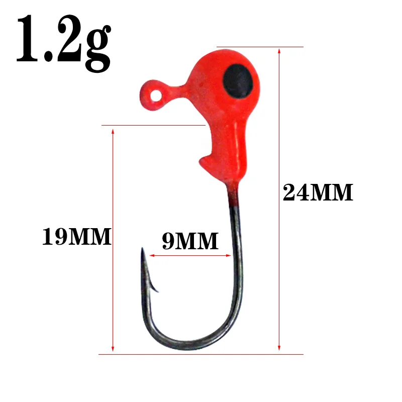 Jig Head 1,2g – Cabeza de plomo para vinilo