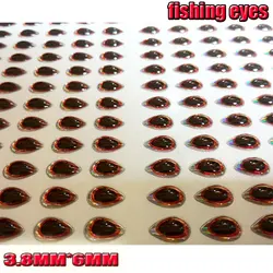 Ojos 3D triangulares para señuelos de pesca deportiva