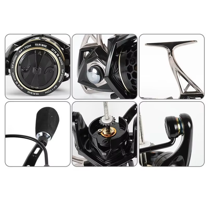 Carrete Jigging TEBEN GTS III Metal 9BB Agua Salada - imagen 5