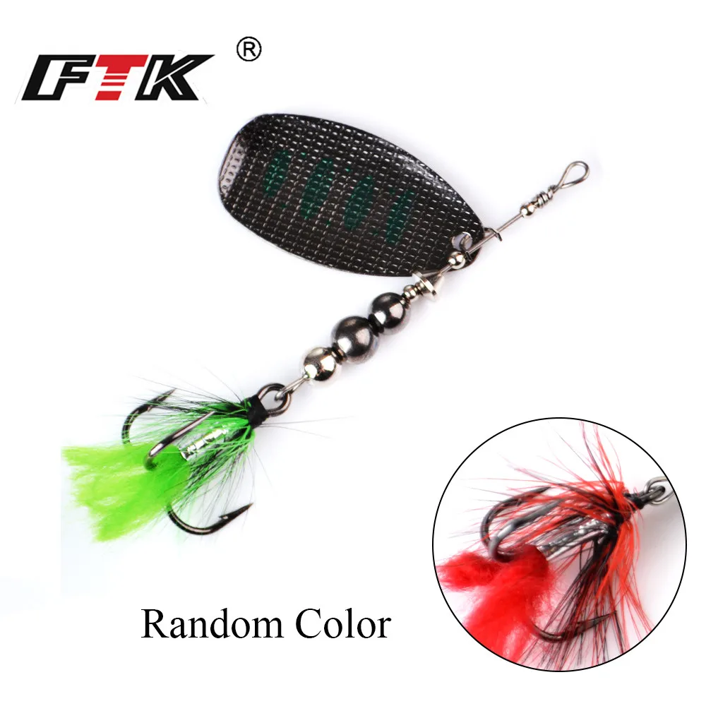 Spinnerbait FTK para lubina y lucio – anzuelos triples - imagen 4