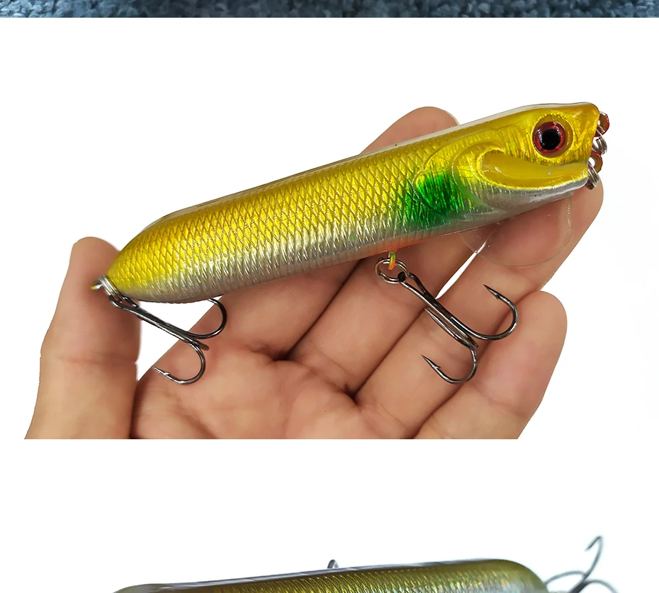 Detalle del cuerpo y acabado del swimbait duro