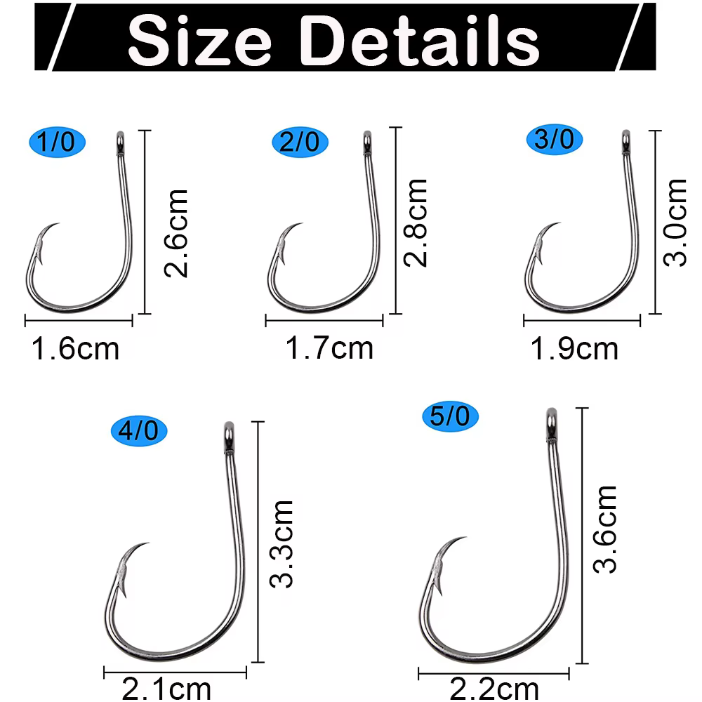 Kit anzuelos multi-talla 120 unidades