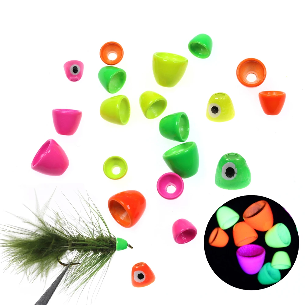 Cuentas de cabeza cono latón UV en múltiples colores