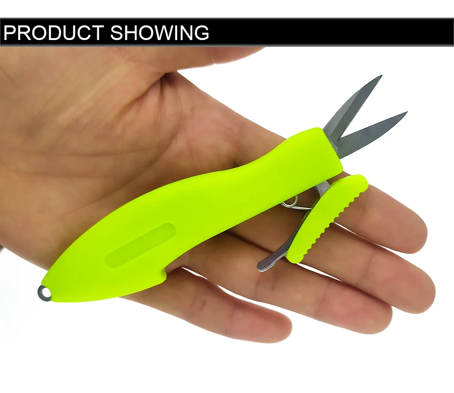 Tijeras telescópicas de pesca con hojas de acero inoxidable