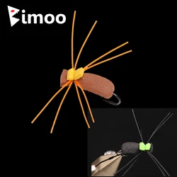 Bimoo Señuelo para carpa - escarabajo de espuma negro-naranja