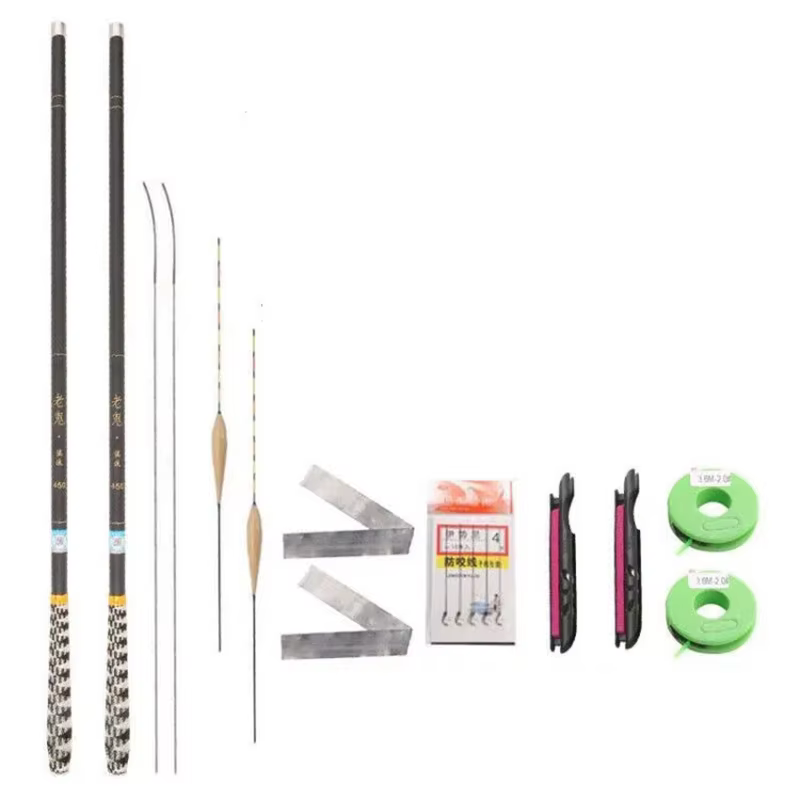 Set Cañas de Viaje ultraligeras de carbono con mango trenzado 4,50-7,20m - imagen 3