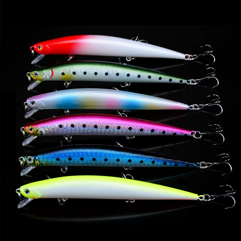 Wobbler Minnow Flotante Crankabit 12,5 cm – Tiro Largo para Lucio - imagen 3