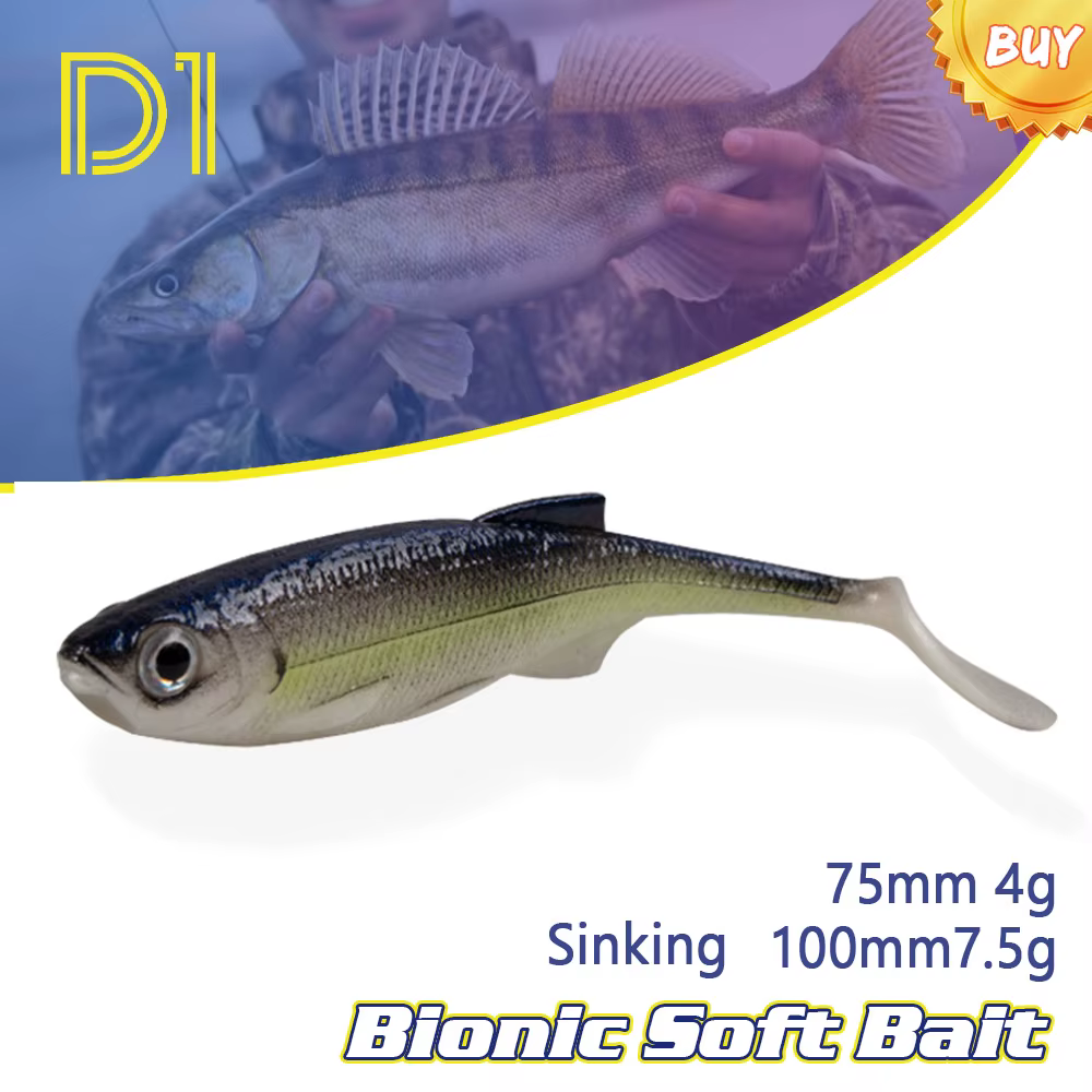 Bionnic Wobbler 75mm – Señuelo blando para lucio - imagen 5