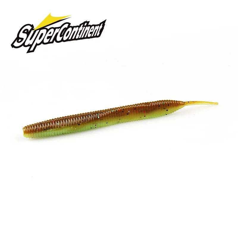 Gusano silicona doble color elástico exclusivo – cola de aguja
