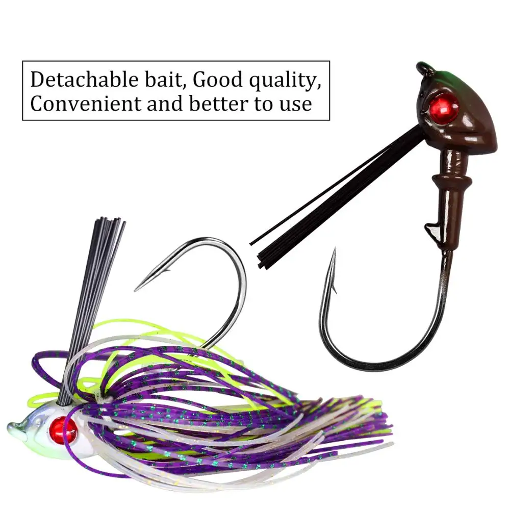 THKFISH Jig Head alta gama con anzuelo Mustad para pesca de bass - imagen 2