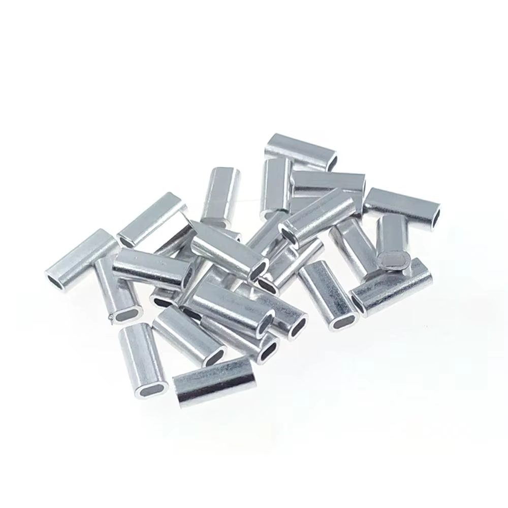 Manguitos Ovalados de Aluminio para Pesca – Conectores de Crimpado - imagen 4