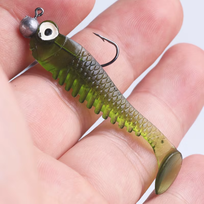 Poetryyi Swimbait Vinilo Cola T – Señuelo realista para depredadores - imagen 5
