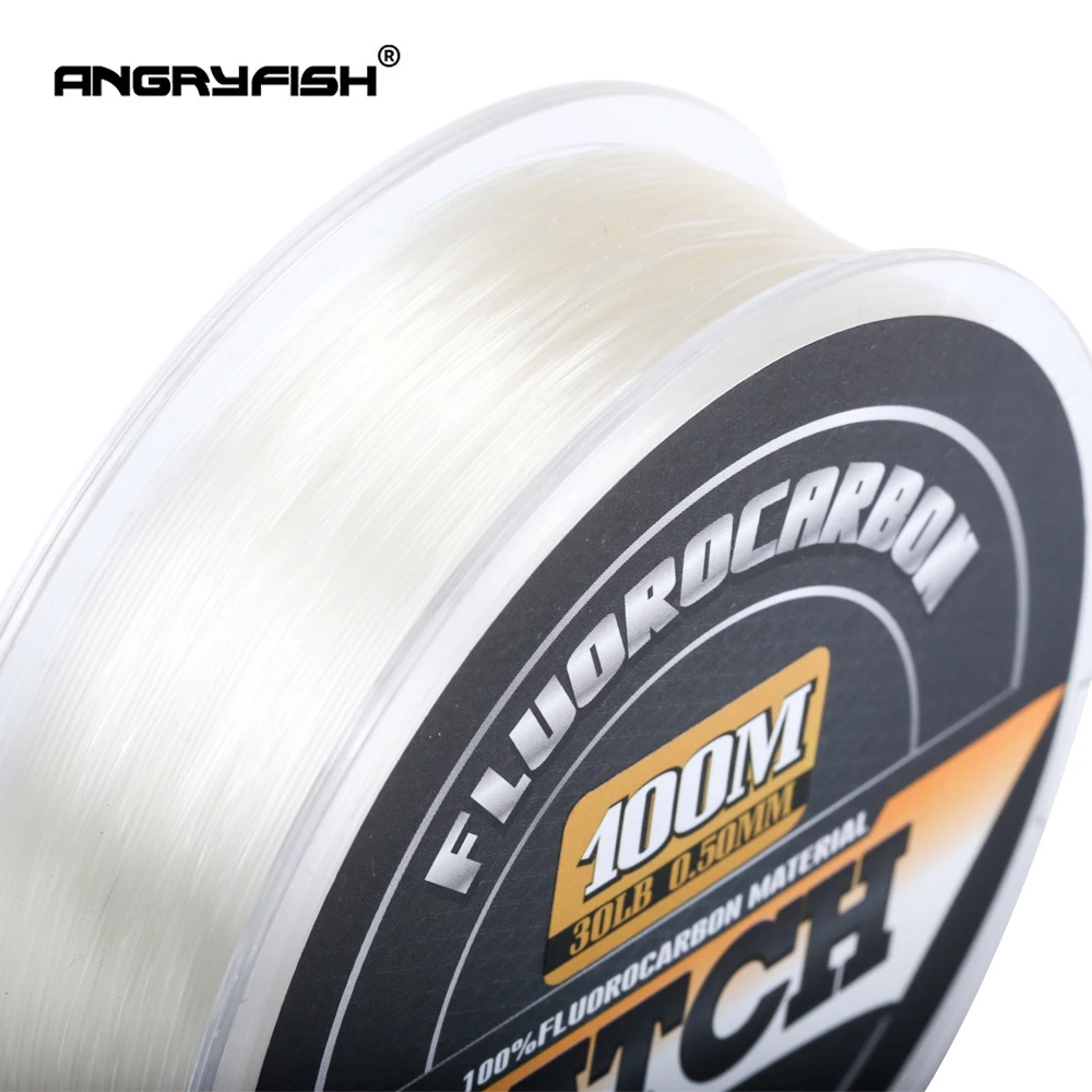 Angryfish Sedal de fluorocarbono - Linea transparente, ultrarresistente - imagen 5