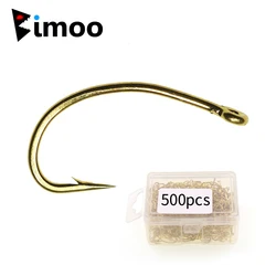 Anzuelo Ninfa Scud Curvo Dorado para atado de mosca