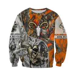 YS-627 Sudadera de pesca estampado 3D ciervos bosque
