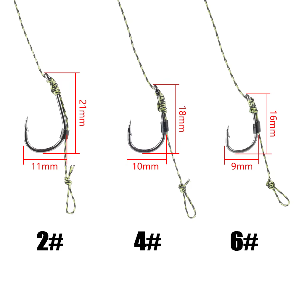 Hair Rig W.P.E. para Carpa – Montaje Profesional 2/4/6 - imagen 3