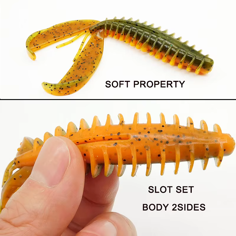Crawler blando Chunk Craw ESFISHING 110mm hundimiento para bass - imagen 4