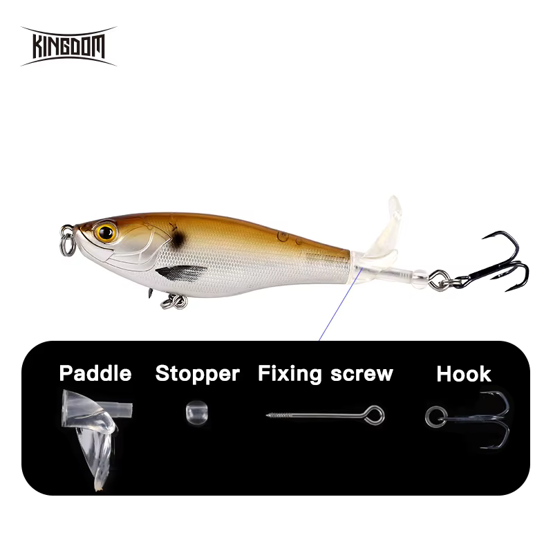 Kingdom Señuelos de pesca con hélice - cebo duro, cola giratoria - imagen 2