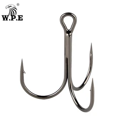 W.P.E Gancho Triple 2/0 – Acero carbono para lubina