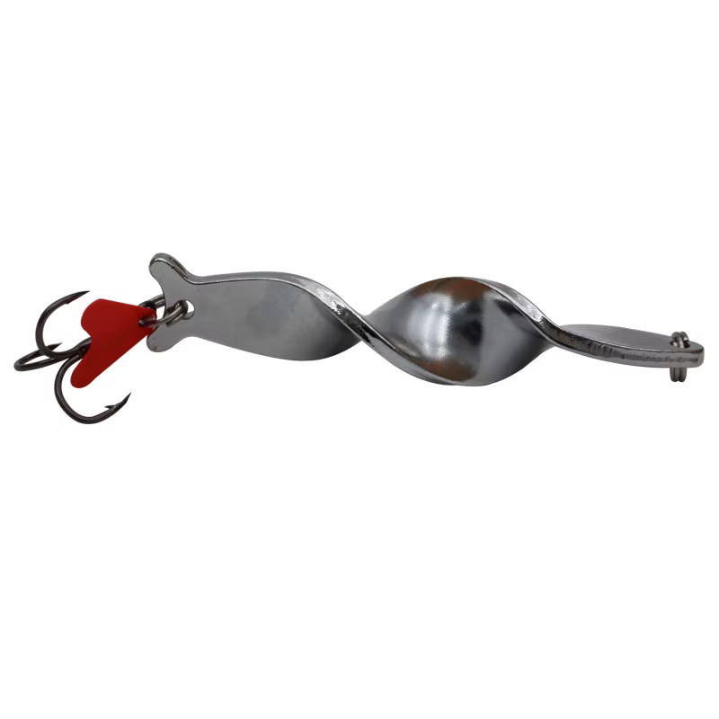 Cuchara spinner giratoria con lentejuelas rojas – Jigbait metálico - imagen 5